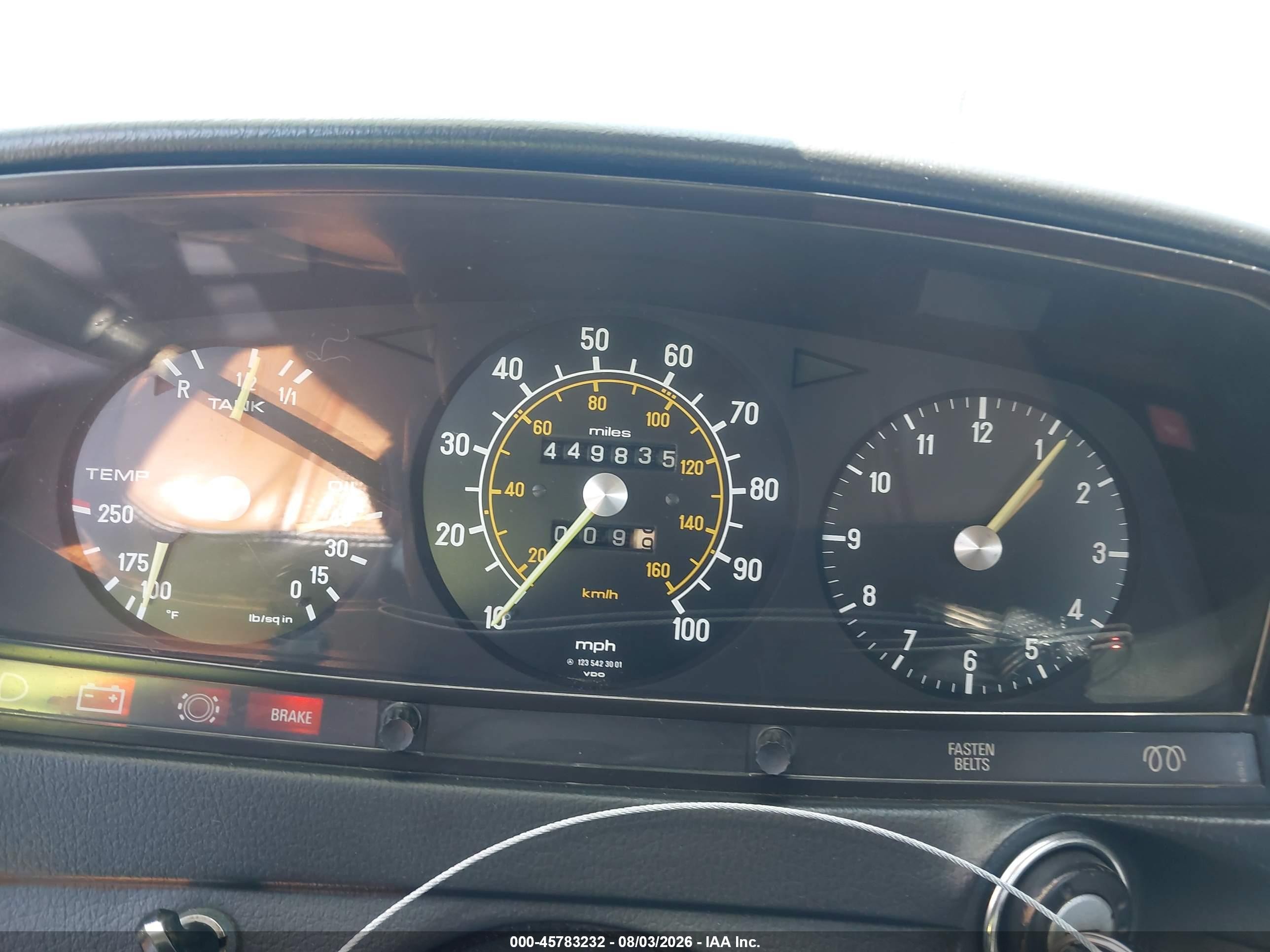 1979 Mercedes-benz 240d Series Yellow vin: 12312310120522