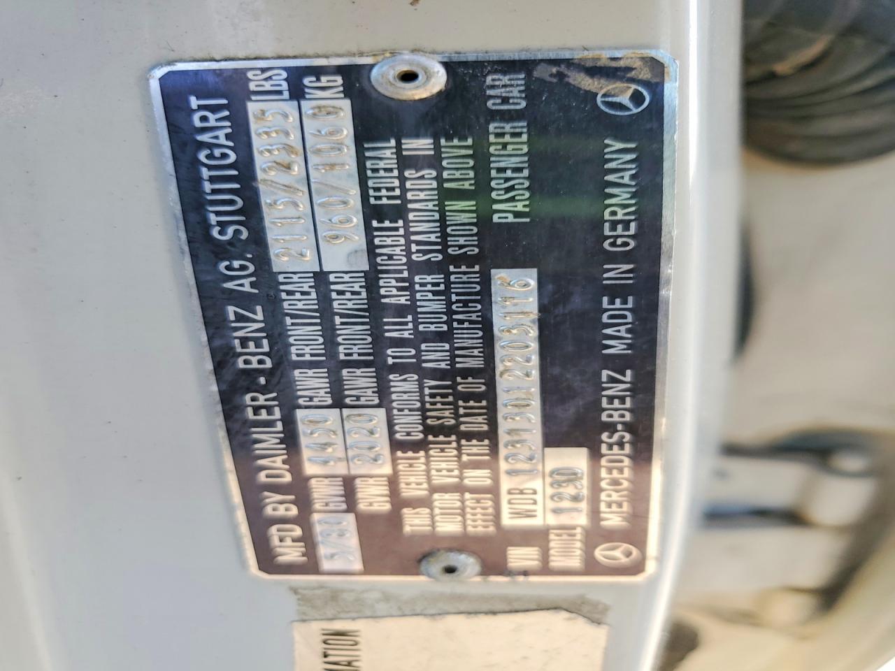 1980 Mercedes-benz 300d Beige vin: 12313012203116