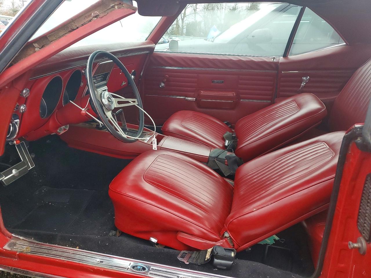 1968 Chev Camaro Red vin: 123378L340344