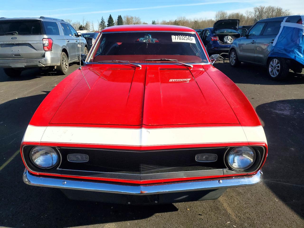 1968 Chev Camaro Red vin: 123378L340344