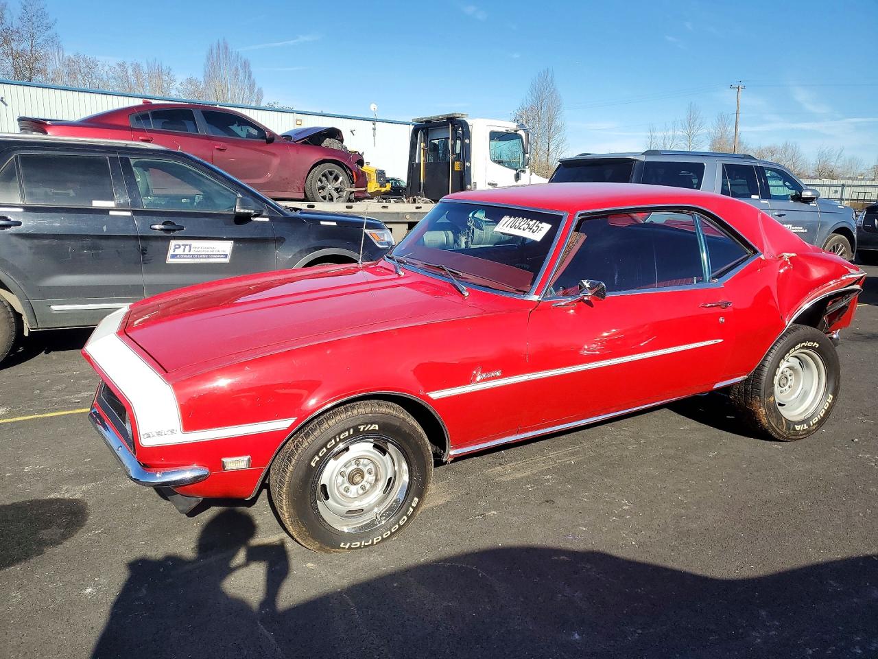1968 Chev Camaro Red vin: 123378L340344