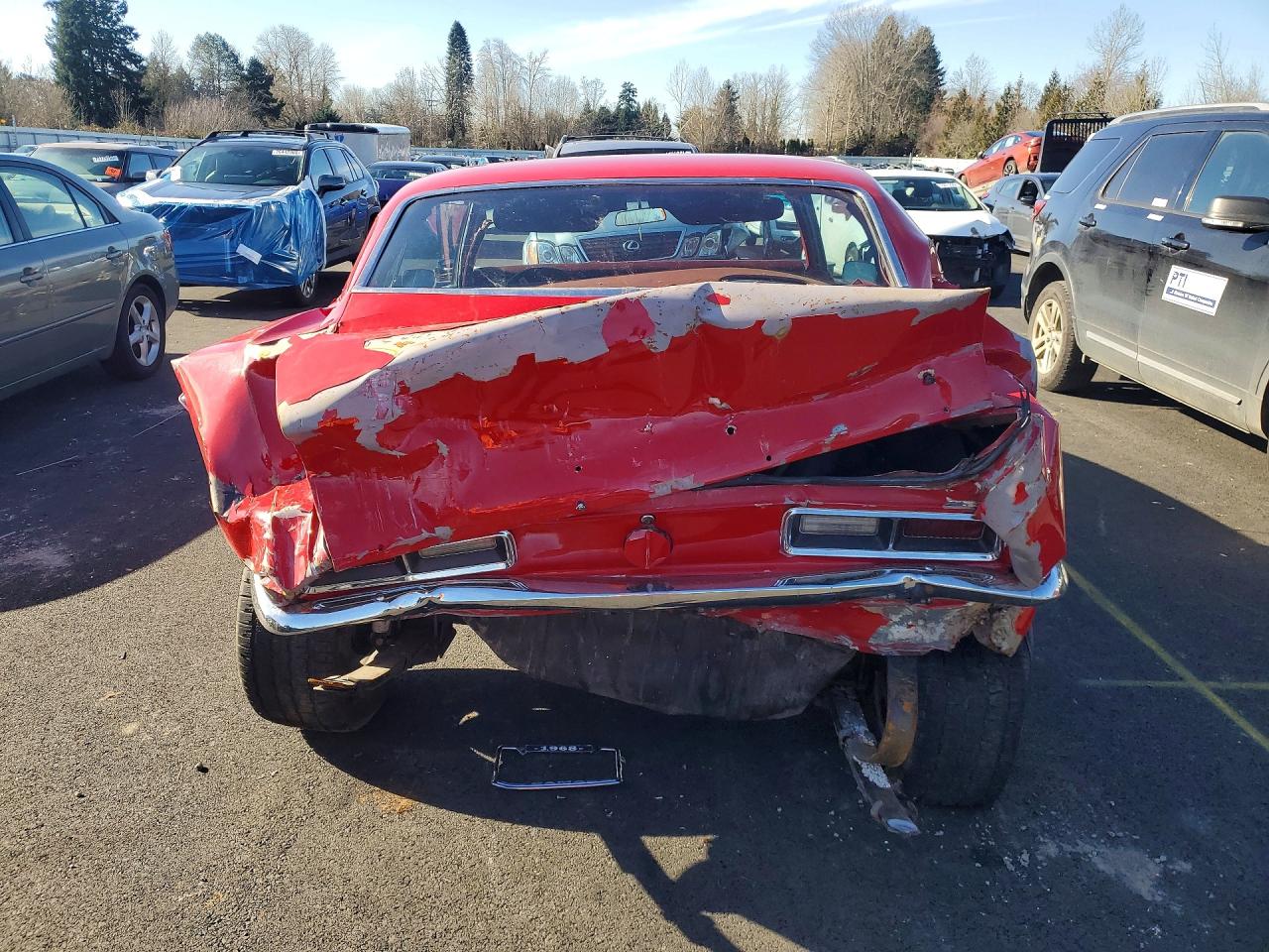 1968 Chev Camaro Red vin: 123378L340344
