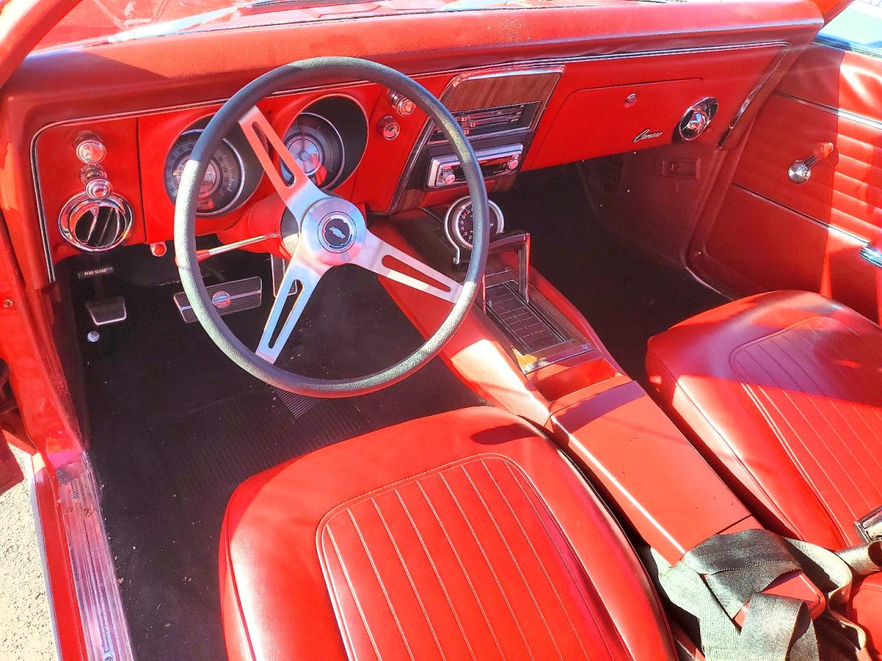 1968 Chev Camaro Red vin: 123378L340344