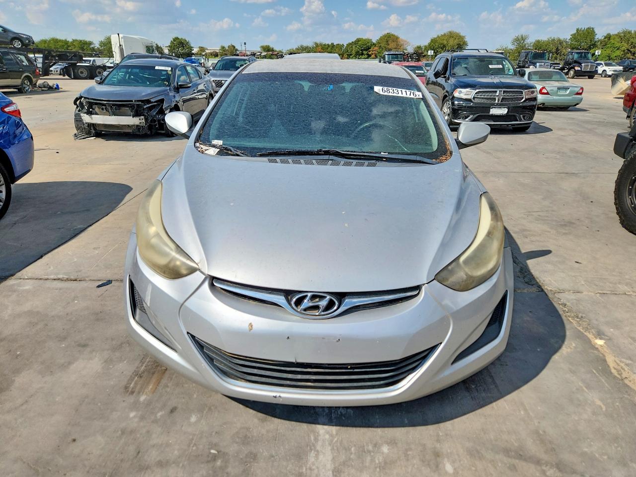 2014 Hyundai Elantra Se Silver vin: 5NPDH4AE4EH489668