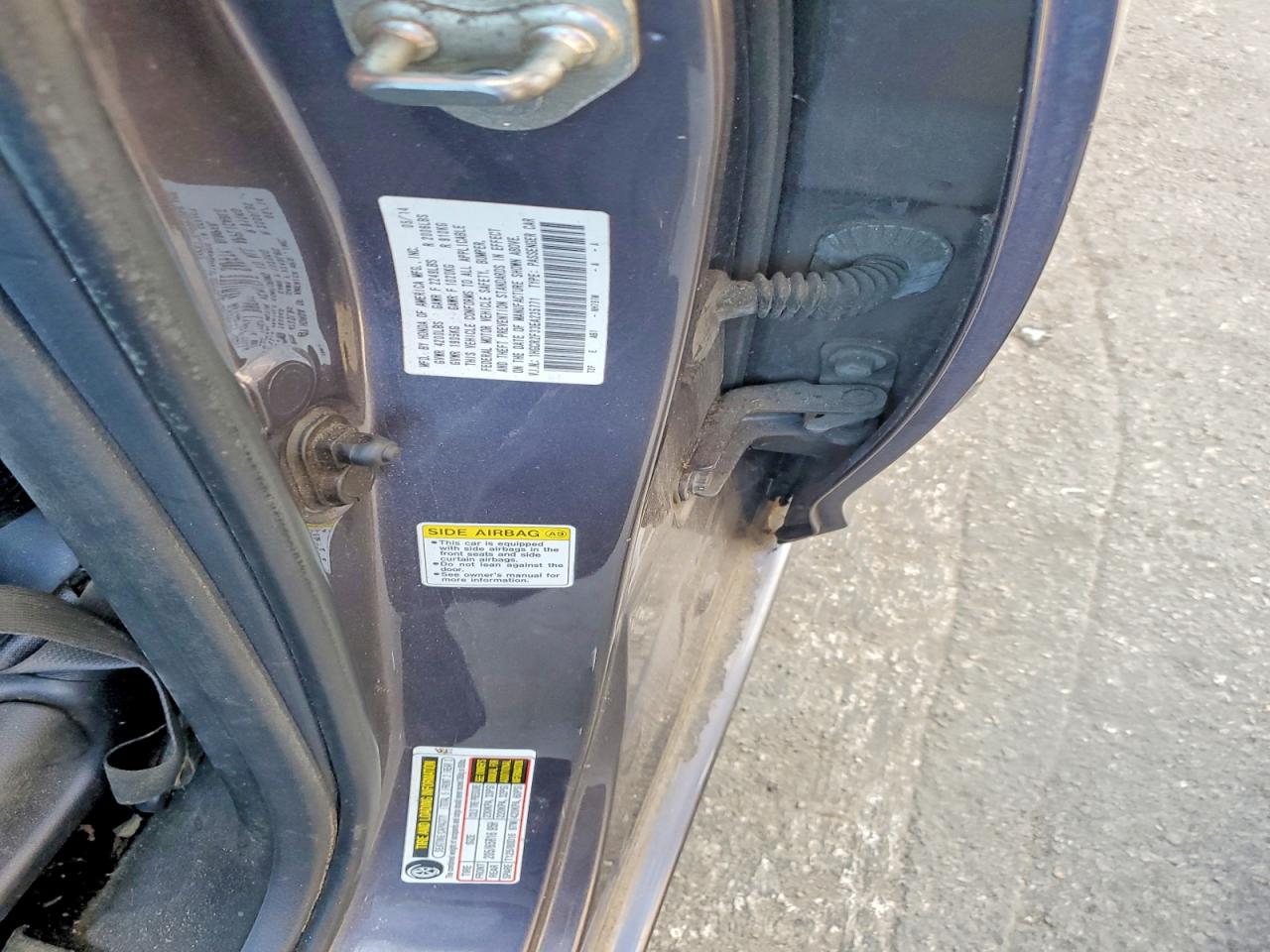 2014 Honda Accord Lx Серый vin: 1HGCR2F33EA235771