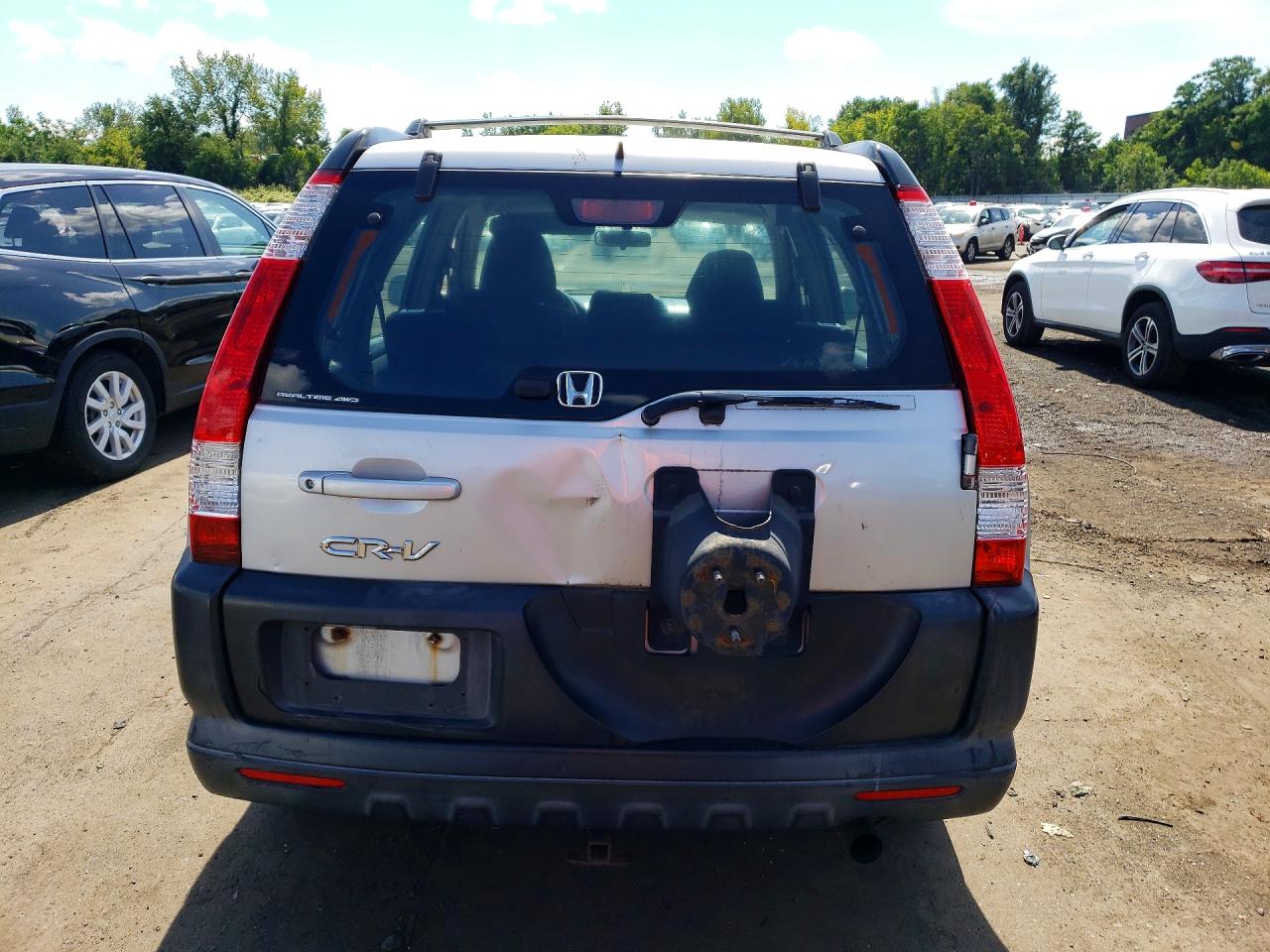 2005 Honda Cr-v Lx Silver vin: SHSRD78505U302832