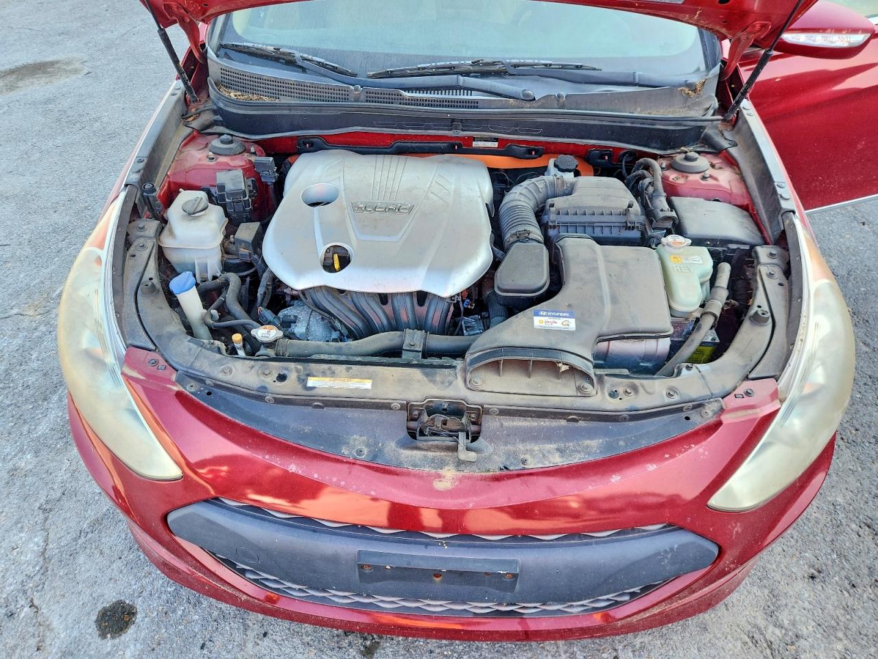 2012 Hyundai Sonata Hybrid Красный vin: KMHEC4A48CA037751
