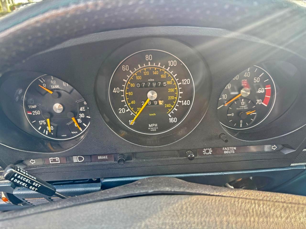 1977 Mercedes Benz 450 Sl Blue vin: 10704412040681