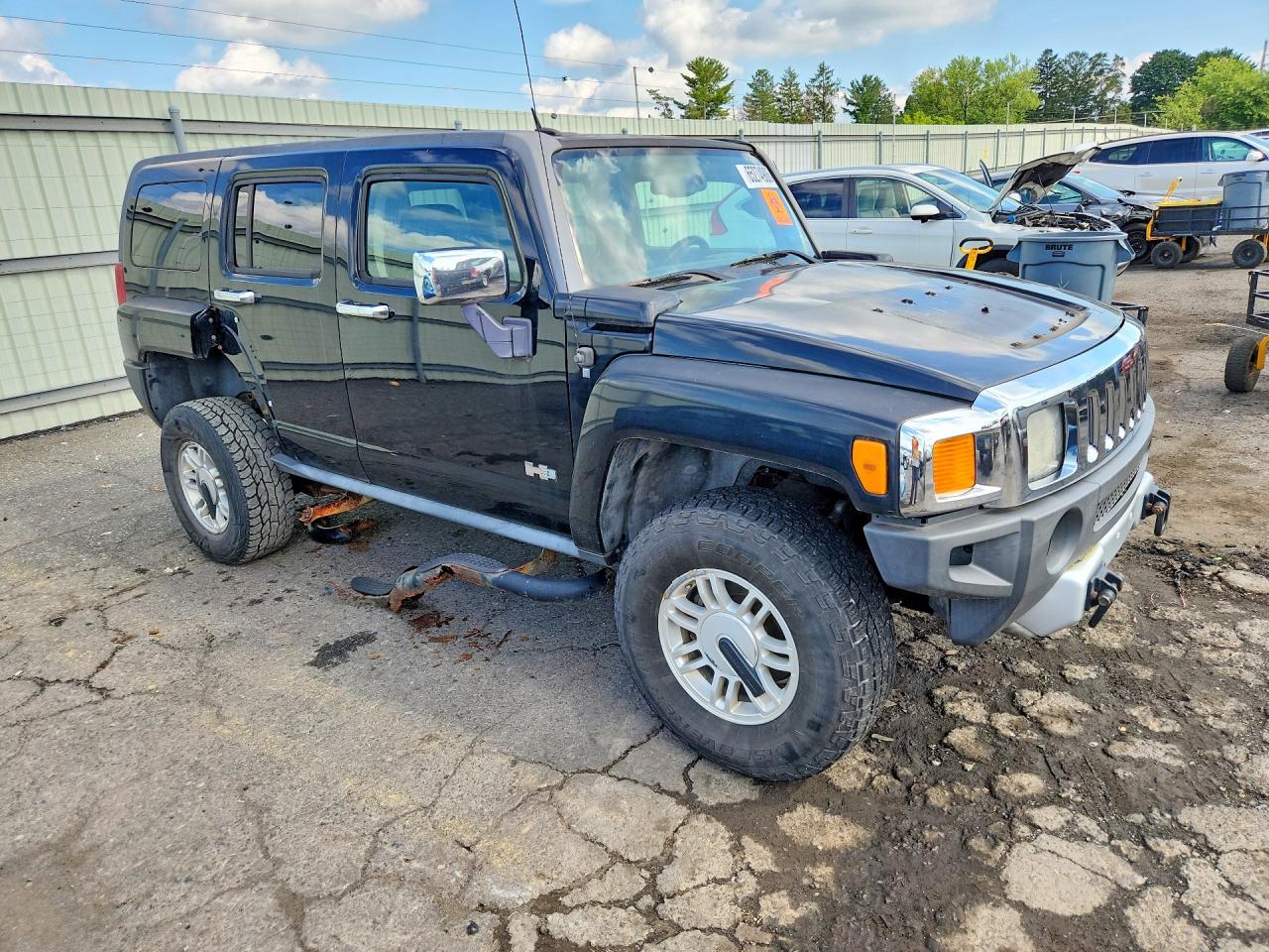 2008 Hummer H3 Black vin: 5GTEN13EX88190559