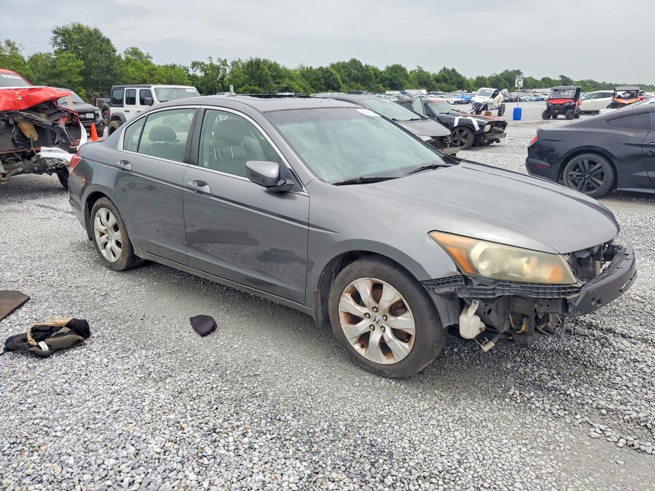 2008 Honda Accord Exl Gray vin: JHMCP26878C069956