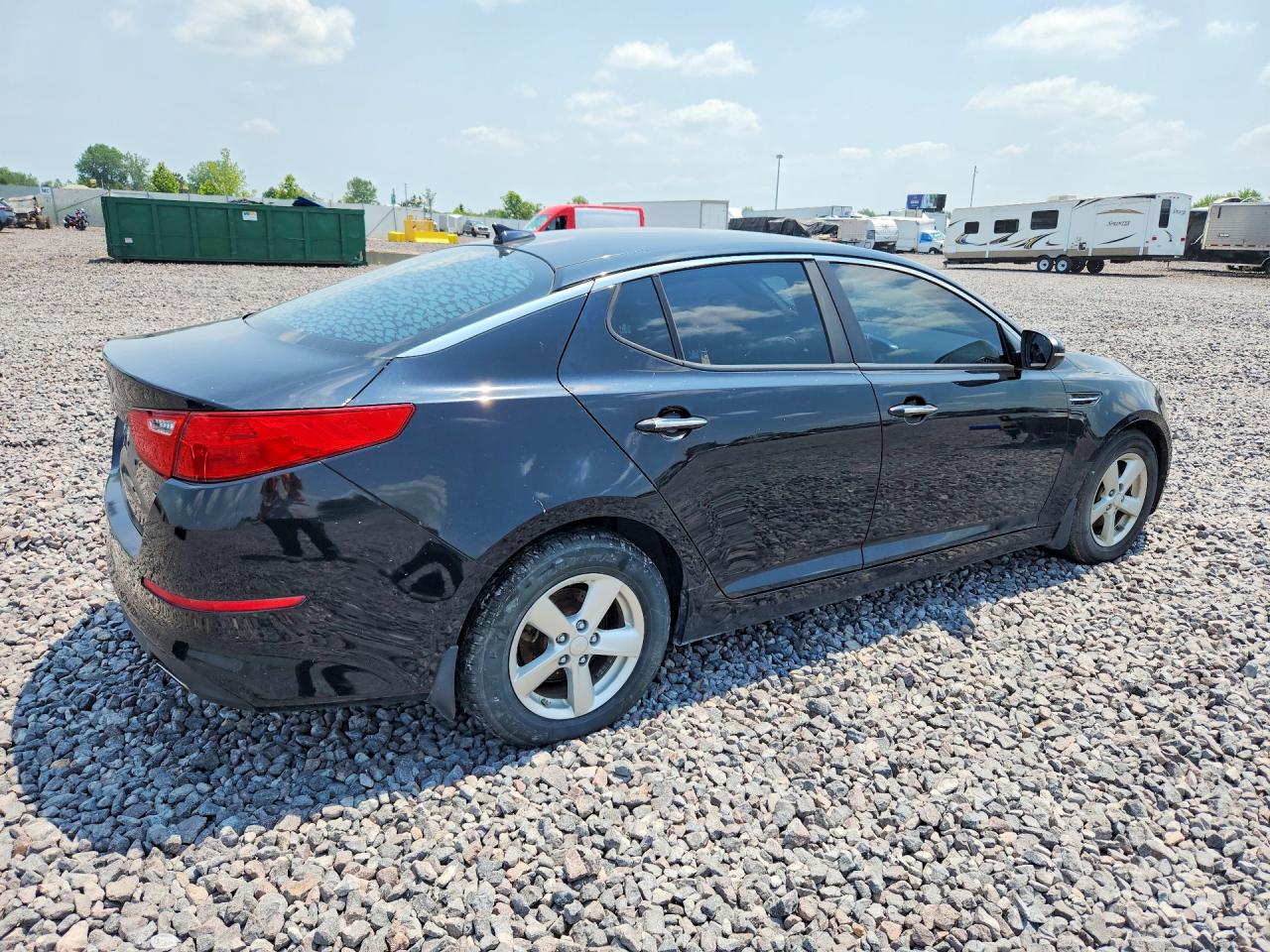 2015 Kia Optima Lx Black vin: KNAGM4A71F5659171