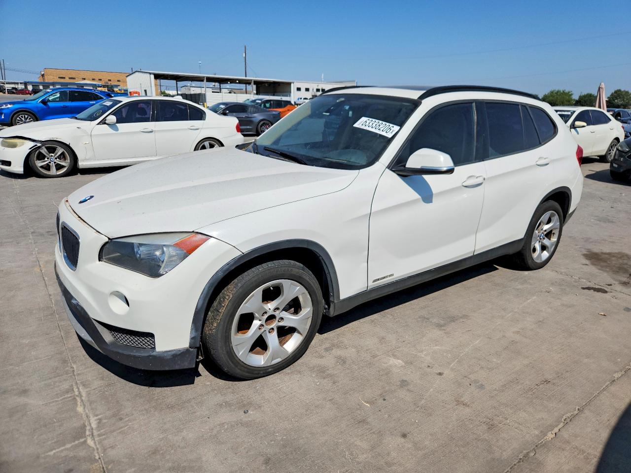 2014 Bmw X1 Sdrive28i White vin: WBAVM1C5XEVW51635