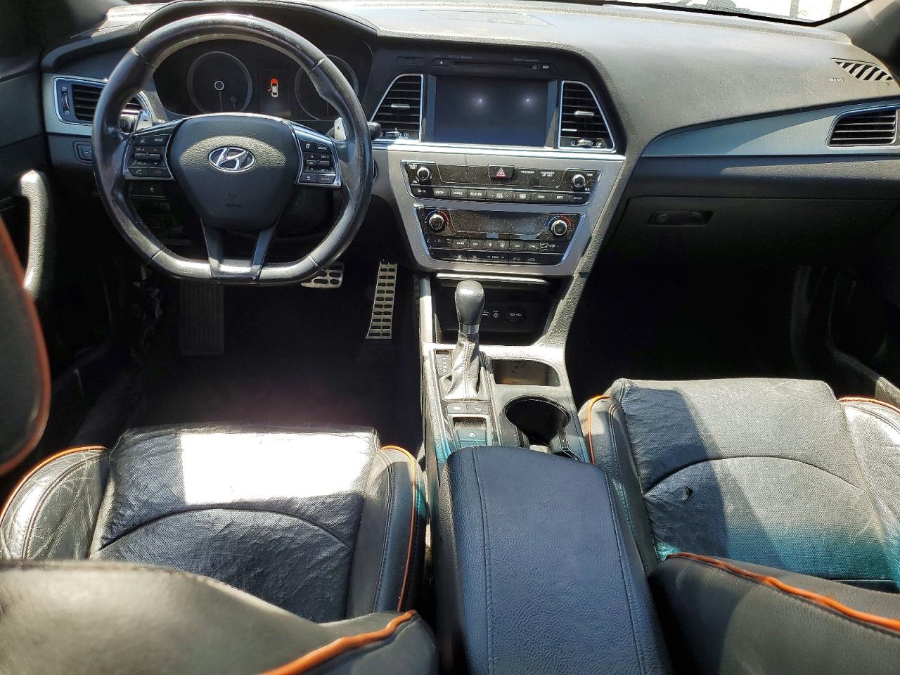 2015 Hyundai Sonata Limited 2.0t Orange vin: 5NPE34AB2FH146383