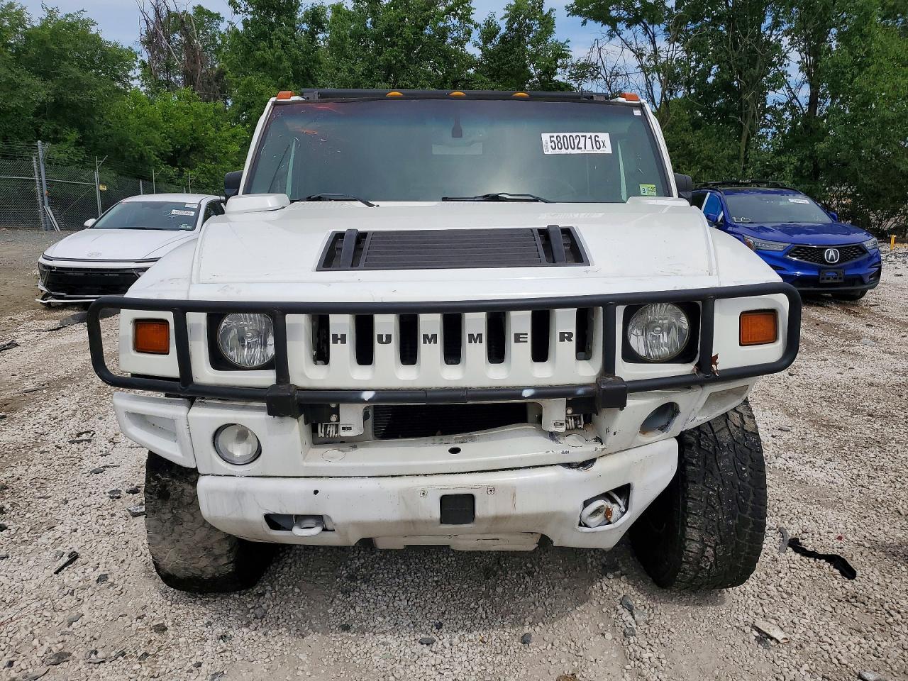 2007 Hummer H2 White vin: 5GRGN23U17H105117