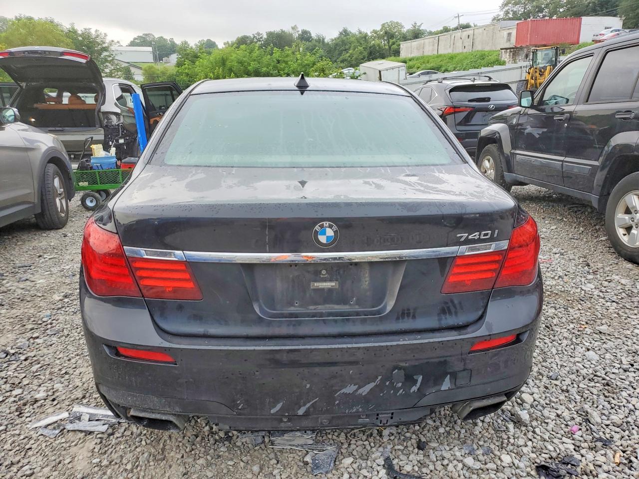 2015 Bmw 740 I Black vin: WBAYA6C50FGK16292