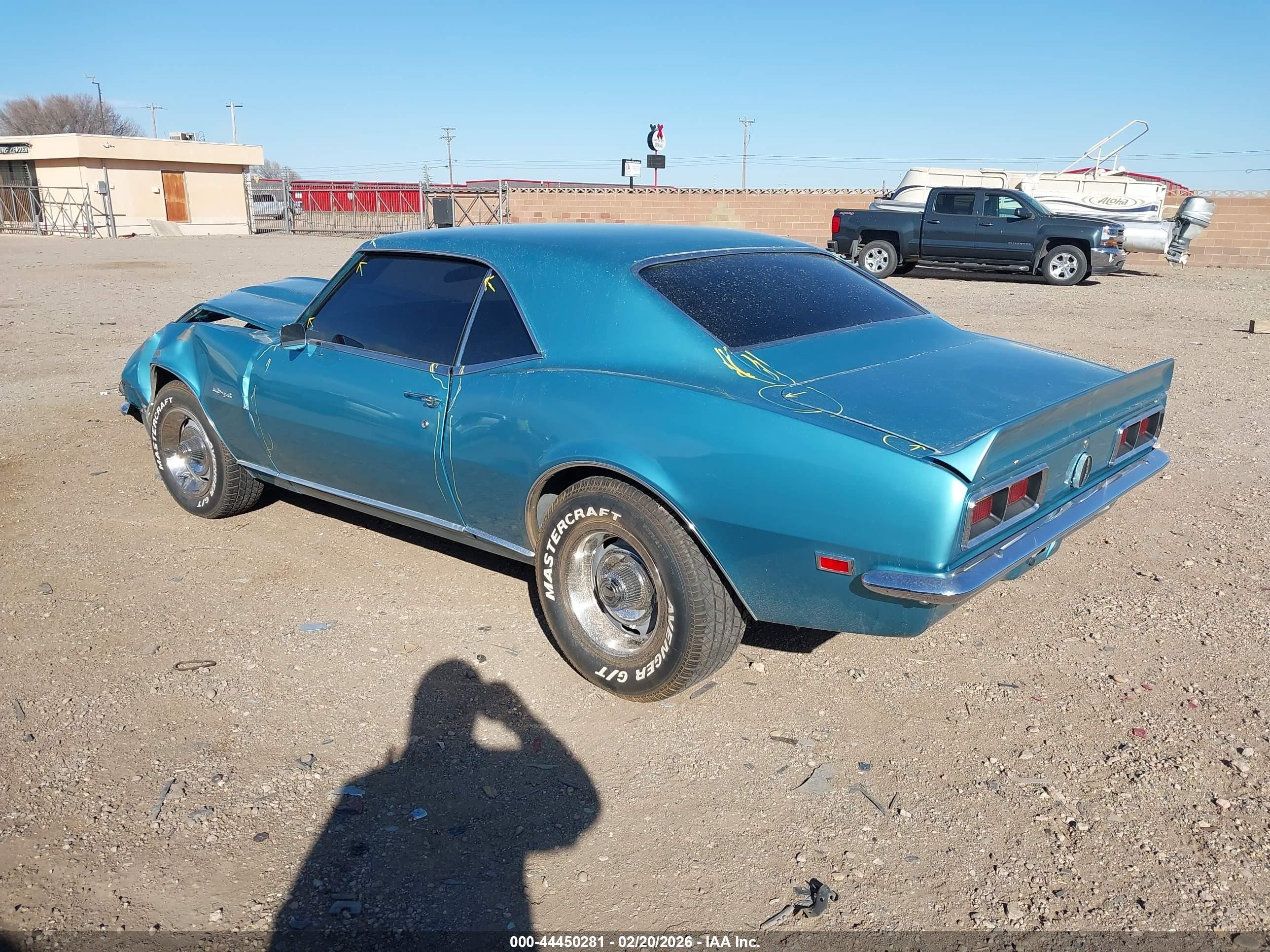 1968 Chevrolet Camaro   Синий vin: 124378L307433    