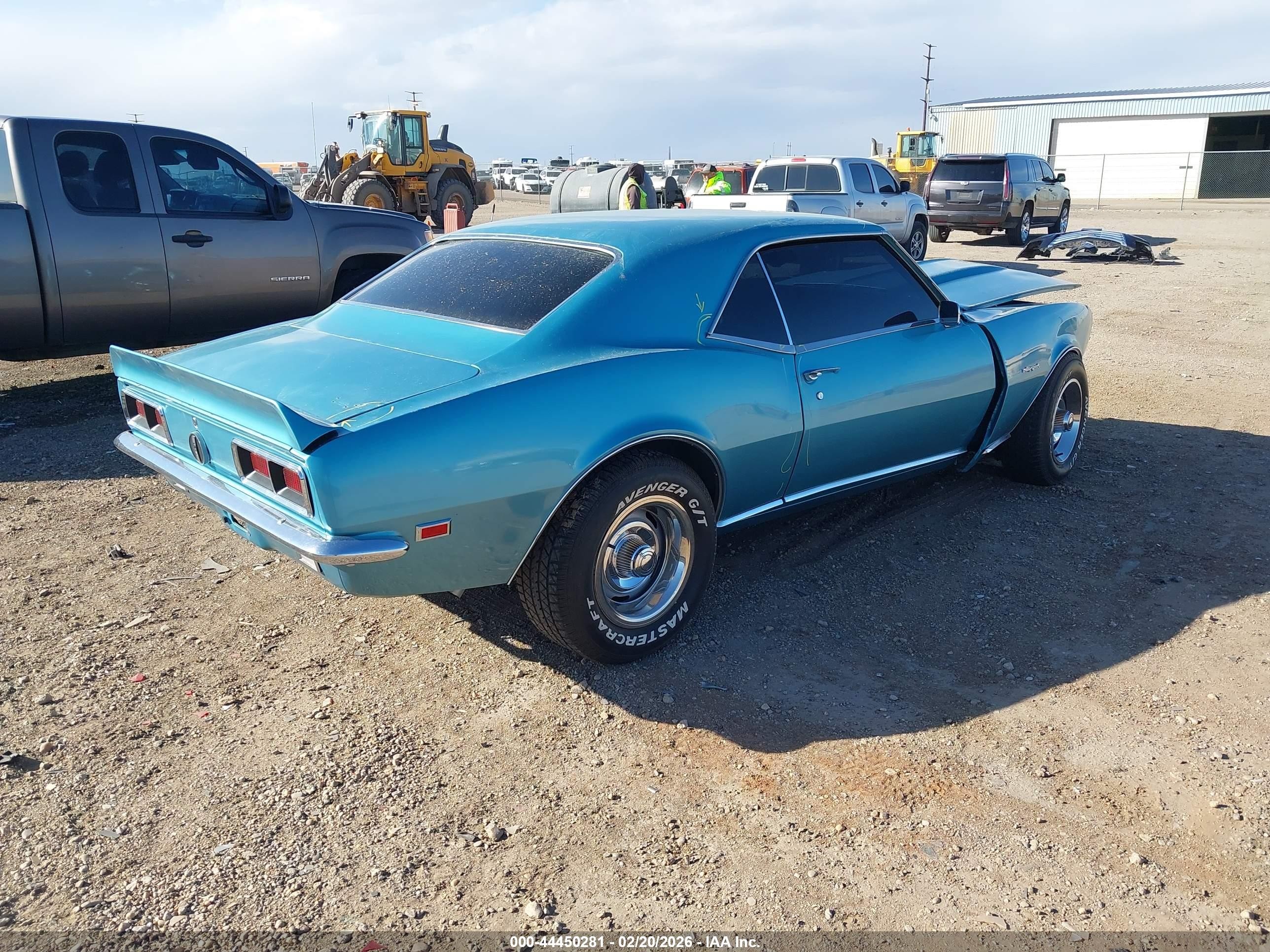 1968 Chevrolet Camaro   Синий vin: 124378L307433    