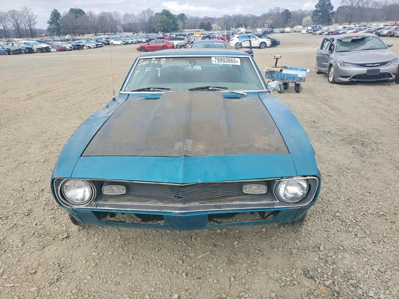 1968 Chevrolet Camaro Green vin: 124378N424992