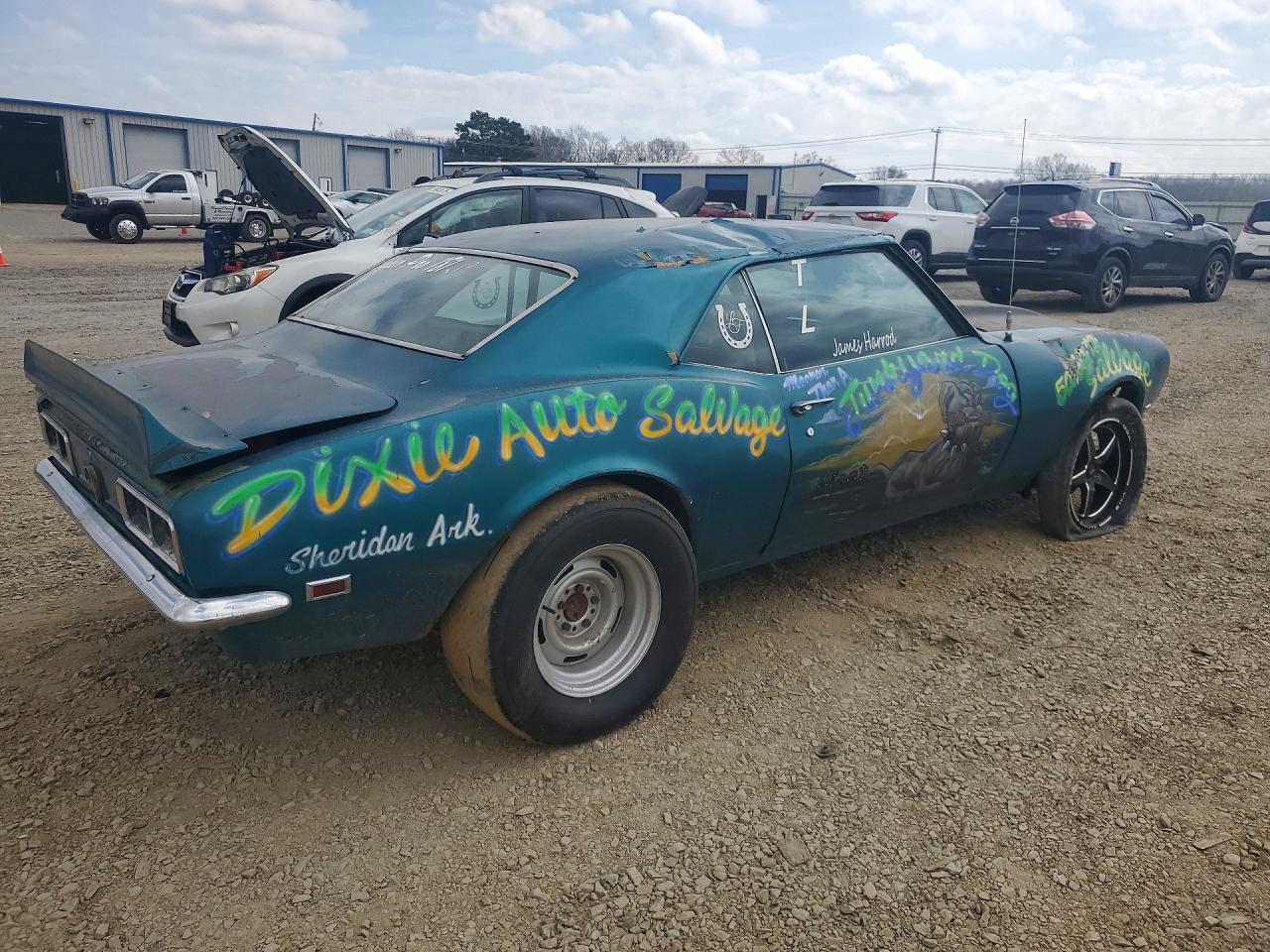 1968 Chevrolet Camaro Green vin: 124378N424992