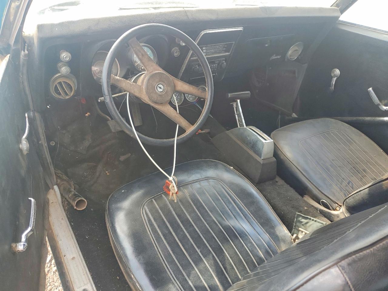 1968 Chevrolet Camaro Green vin: 124378N424992