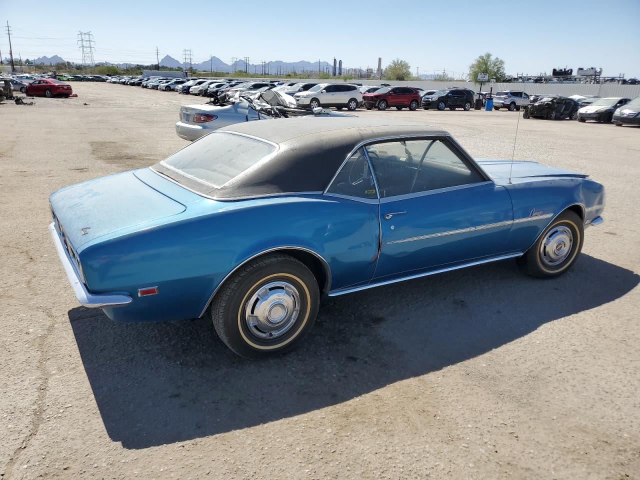 1968 Chevrolet Camaro Blue vin: 124378N474919