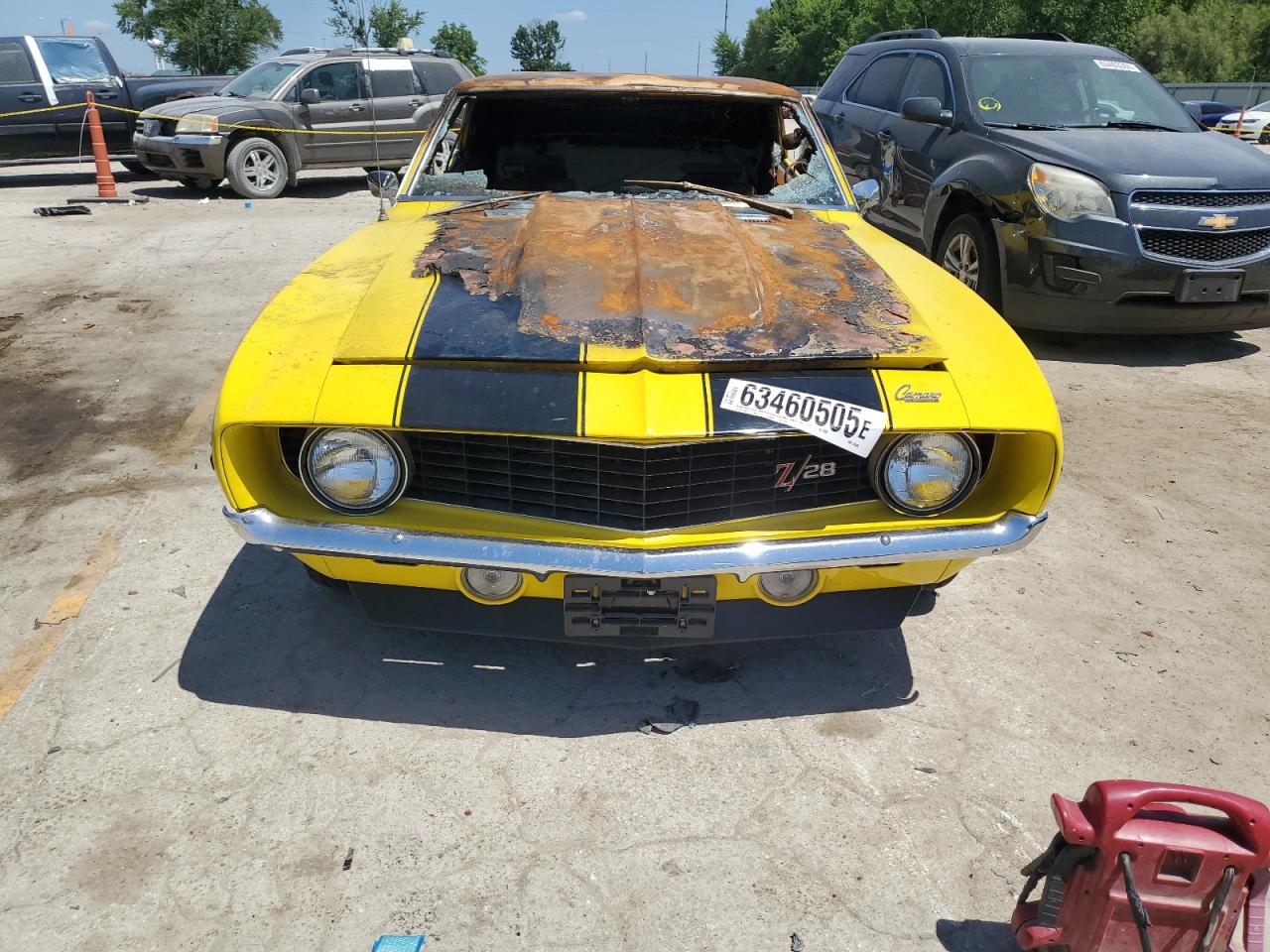 1969 Chev Camaro Yellow vin: 124379N574289