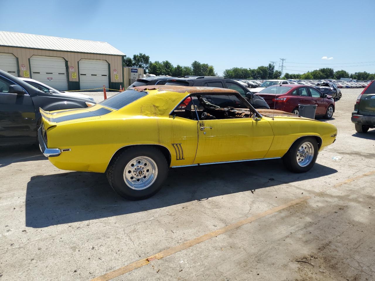 1969 Chev Camaro Yellow vin: 124379N574289