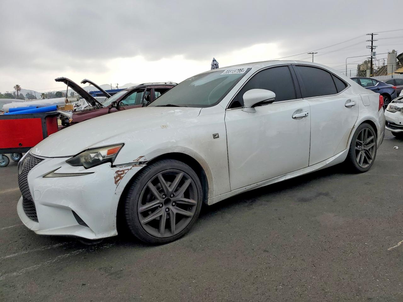 2014 Lexus Is 250 White vin: JTHBF1D22E5038508