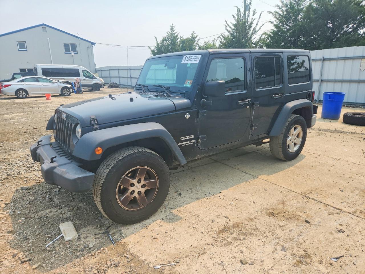2015 Jeep Wrangler Unlimited Sport Black vin: 1C4BJWDG6FL637529