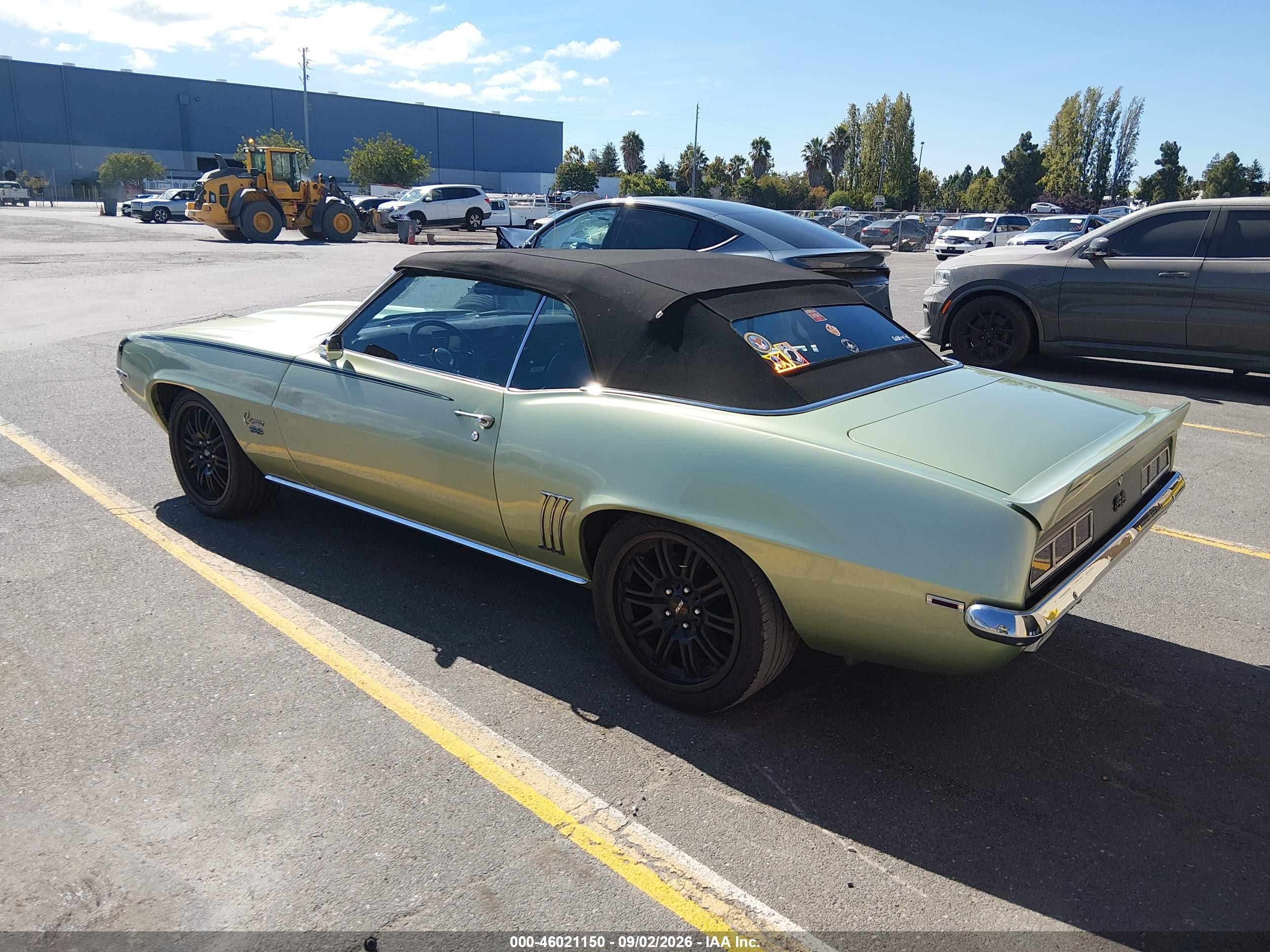 1970 Chev Camaro Cv12467 Зеленый vin: 124679L511057