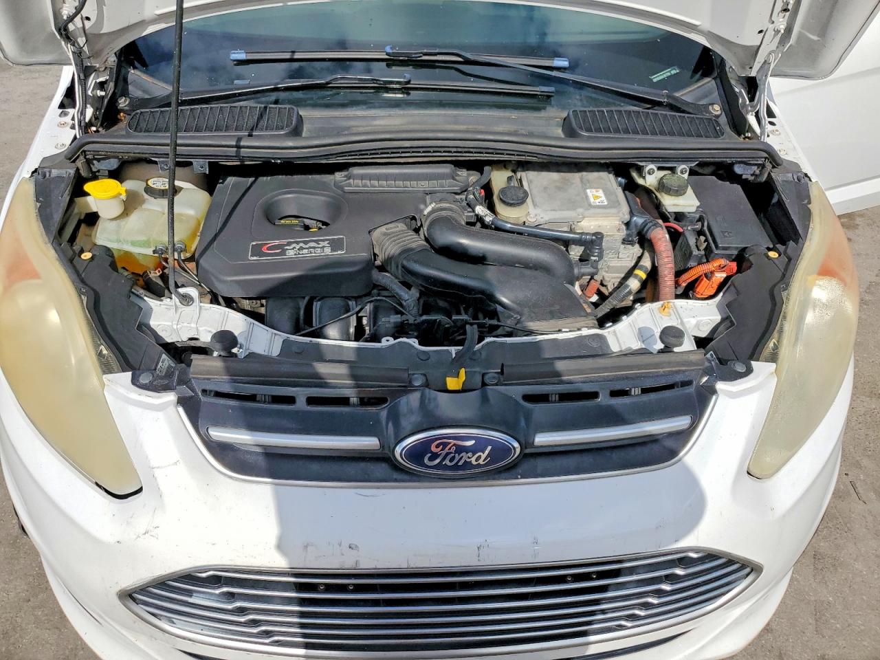 2013 Ford C-max Premium White vin: 1FADP5CU5DL521704