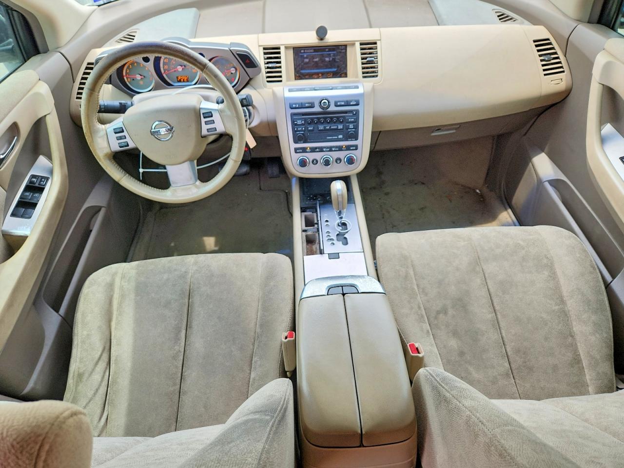 2007 Nissan Murano S White vin: JN8AZ08T47W505222