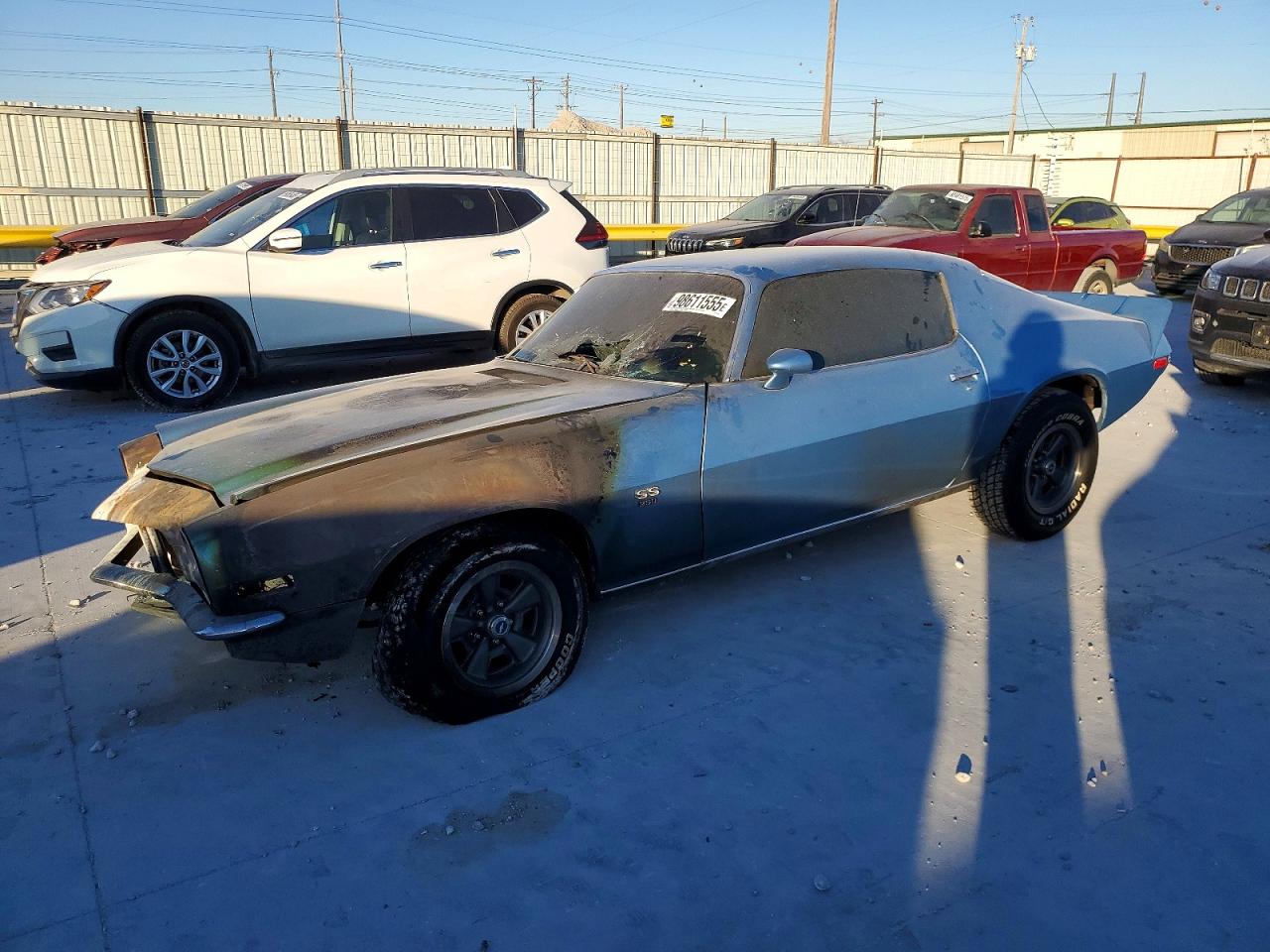 1971 Chevrolet Camaro Blue vin: 124871N590793