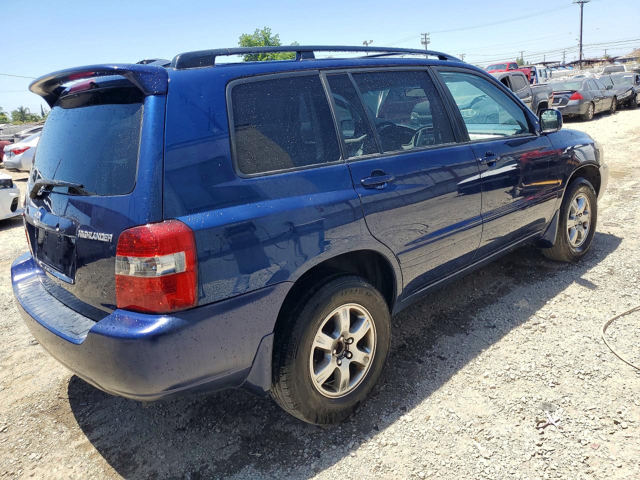 2005 Toyota Highlander Limited Blue vin: JTEDP21A550080821