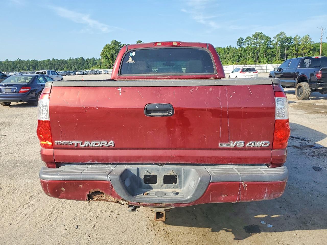 2006 Toyota Tundra Double Cab Limited Бордовый vin: 5TBDT48166S539511