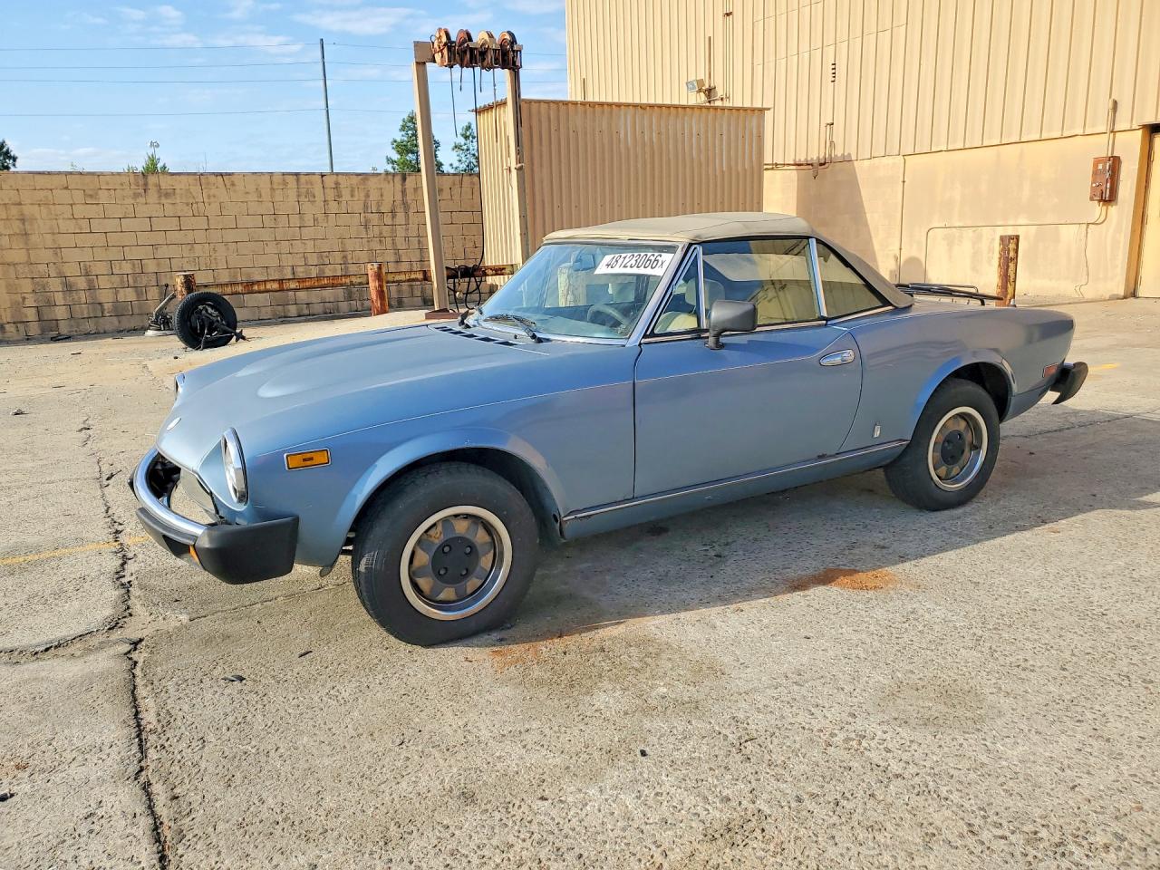 1980 Fiat 124 Spider Синий vin: 124CS000170882
