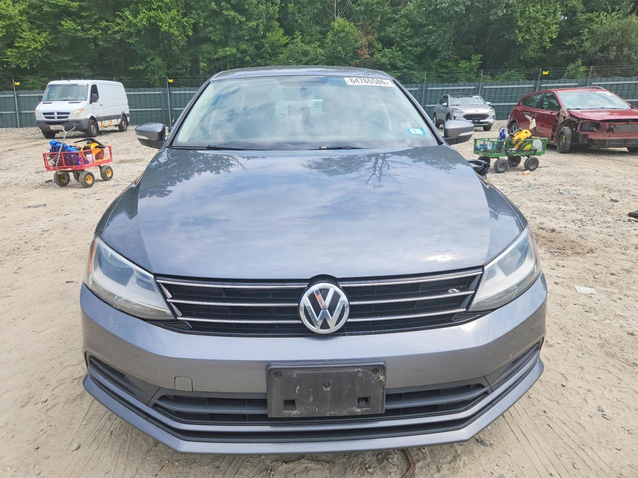 2015 Volkswagen Jetta Se Blue vin: 3VWD17AJ0FM334319