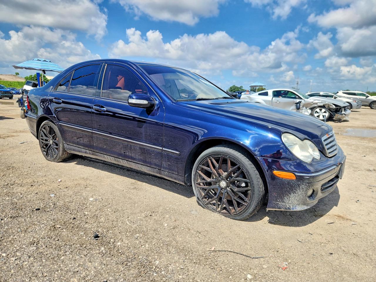 2007 Mercedes-benz C 280 4matic Blue vin: WDBRF92H07F868180