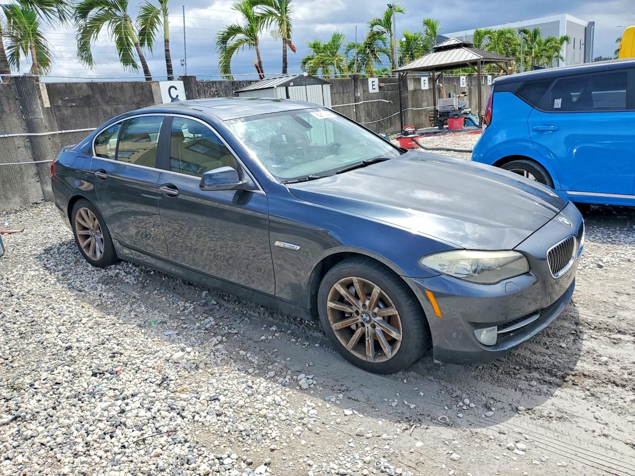 2011 Bmw 535 I Gray vin: WBAFR7C56BC604490