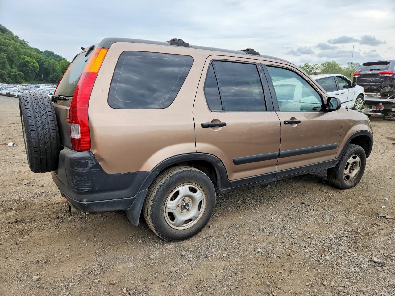 2002 Honda Cr-v Lx Tan vin: JHLRD78492C016908