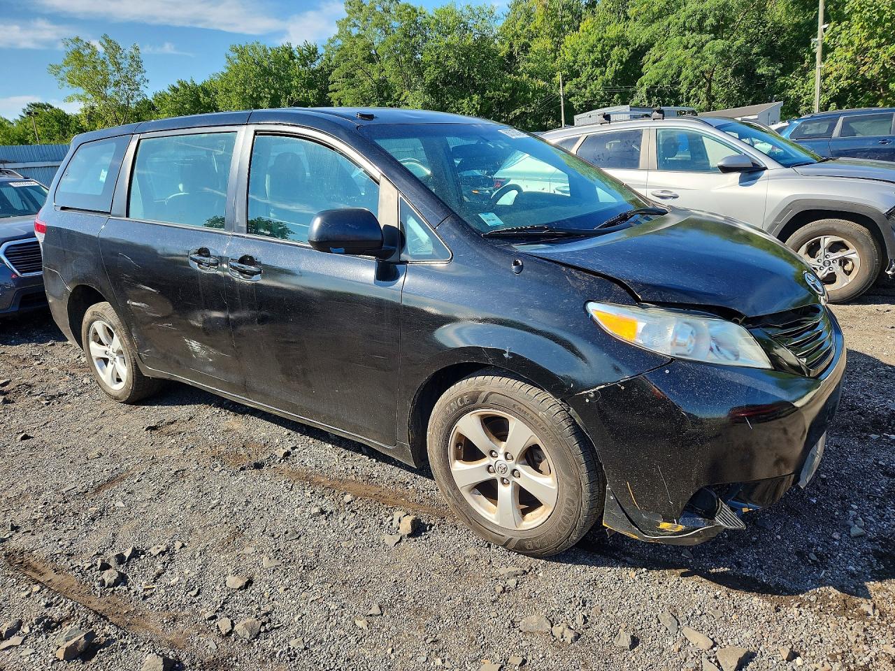 2014 Toyota Sienna L 7-passenger Черный vin: 5TDZK3DC9ES457319