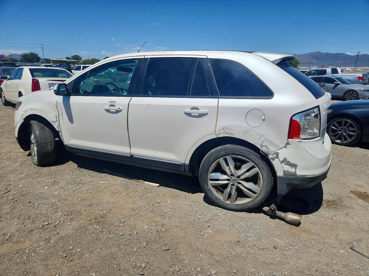 2014 Ford Edge Sel White vin: 2FMDK3JC3EBB31074