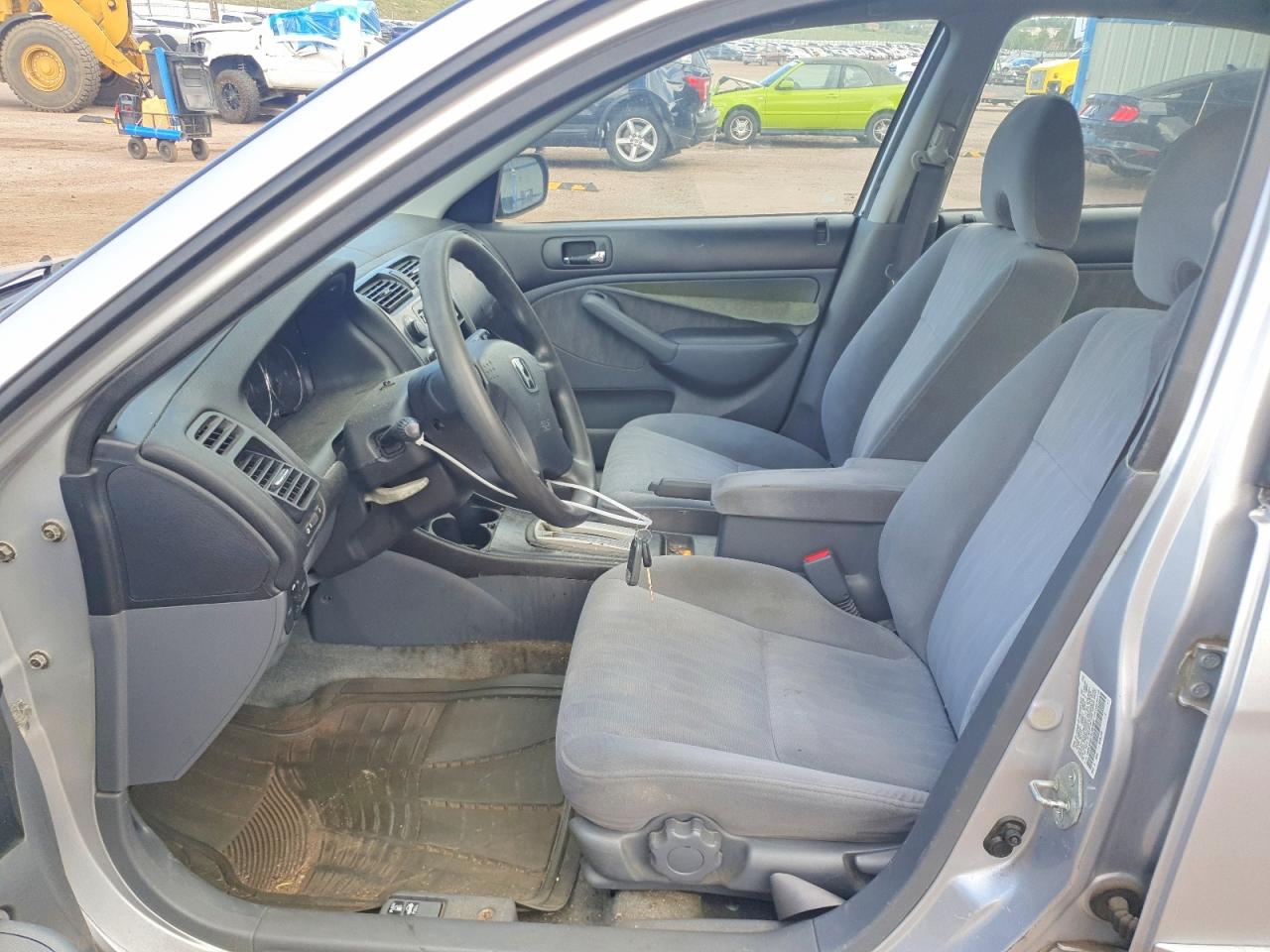 2003 Honda Civic Ex Silver vin: 1HGES26873L033560