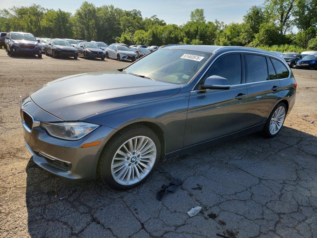 2014 Bmw 328 Xi Gray vin: WBA3G7C58EK296256