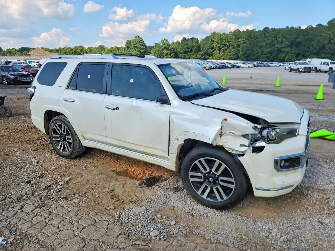 2014 Toyota 4runner Limited White vin: JTEZU5JR6E5073188