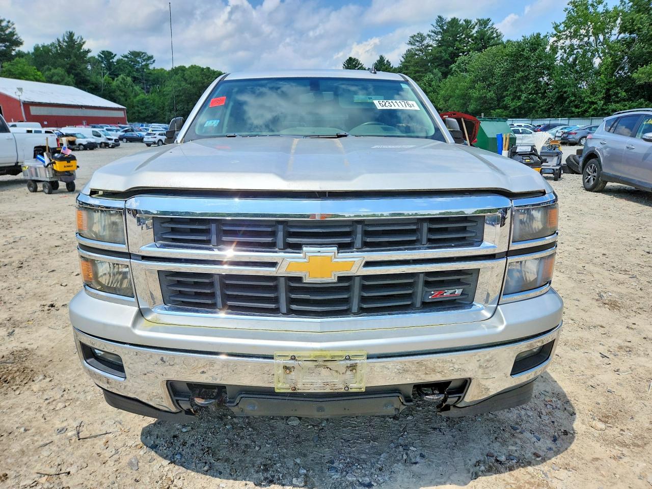 2014 Chevrolet Silverado K1500 Lt Silver vin: 1GCVKREC2EZ297993
