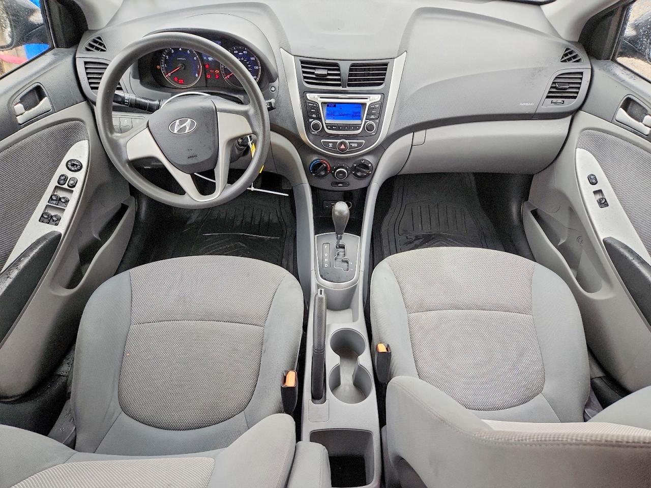2014 Hyundai Accent Gls Gray vin: KMHCT4AE9EU728787