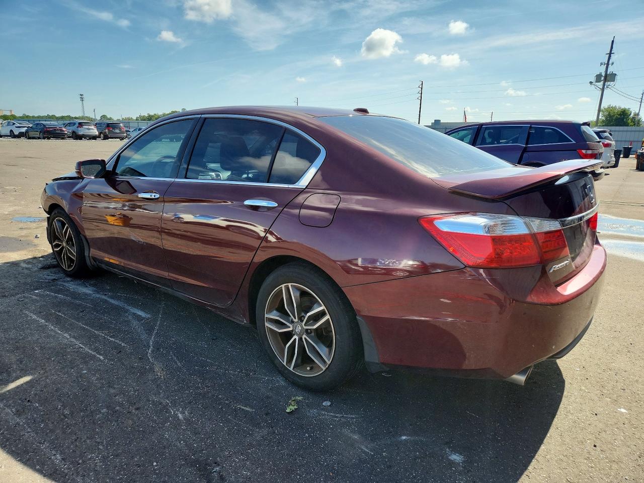 2014 Honda Accord Exl Maroon vin: 1HGCR3F87EA033226