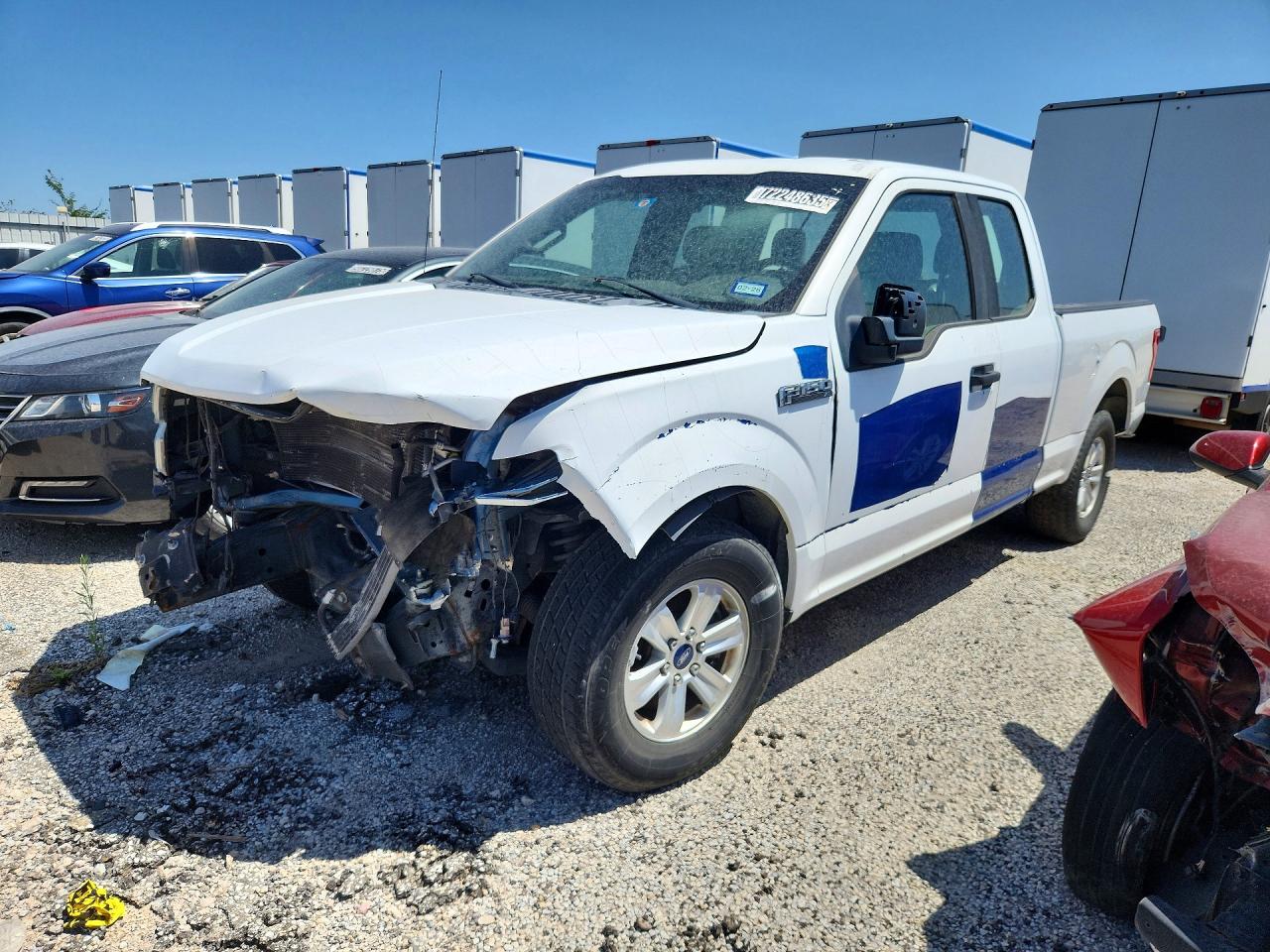 2015 Ford F150 Super Cab Blue vin: 1FTEX1C87FKD85188