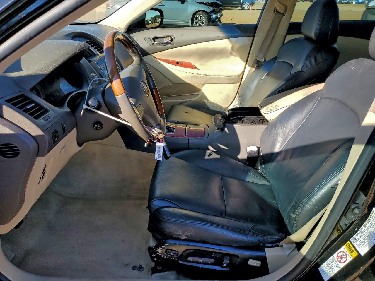 2008 Lexus Es 350 Black vin: JTHBJ46G582172671